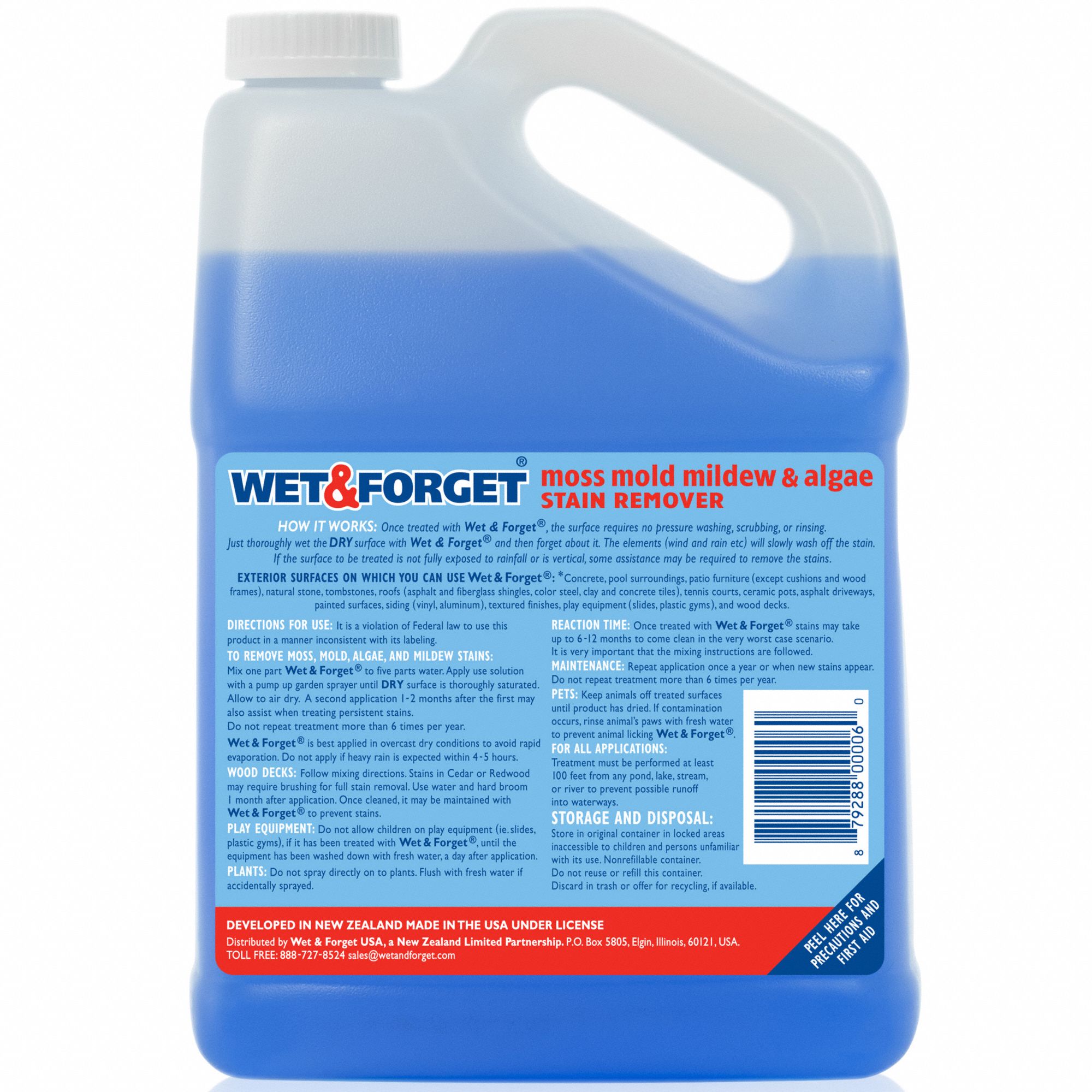 WET AND Mold and Mildew Remover Jug, 0.5 gal Container Size
