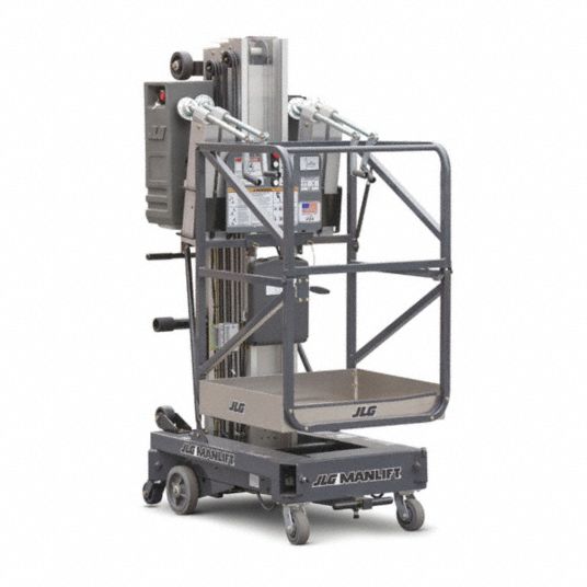 JLG Vertical Personnel Lift, PushAround Drive, 26 ft Max. Work Height