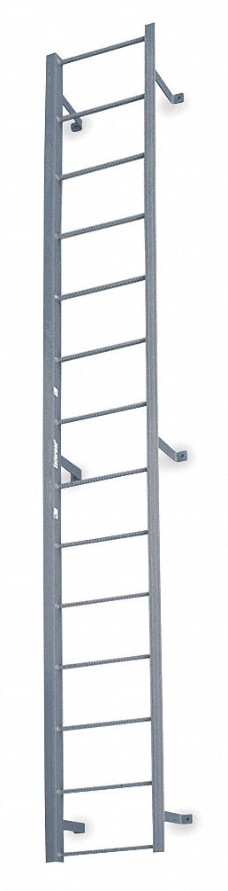 4EU31 - Fixed Ladder 10 ft 3 In H Steel