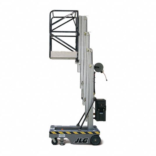 JLG Vertical Personnel Lift, PushAround Drive 4EU6819AMIDC Grainger