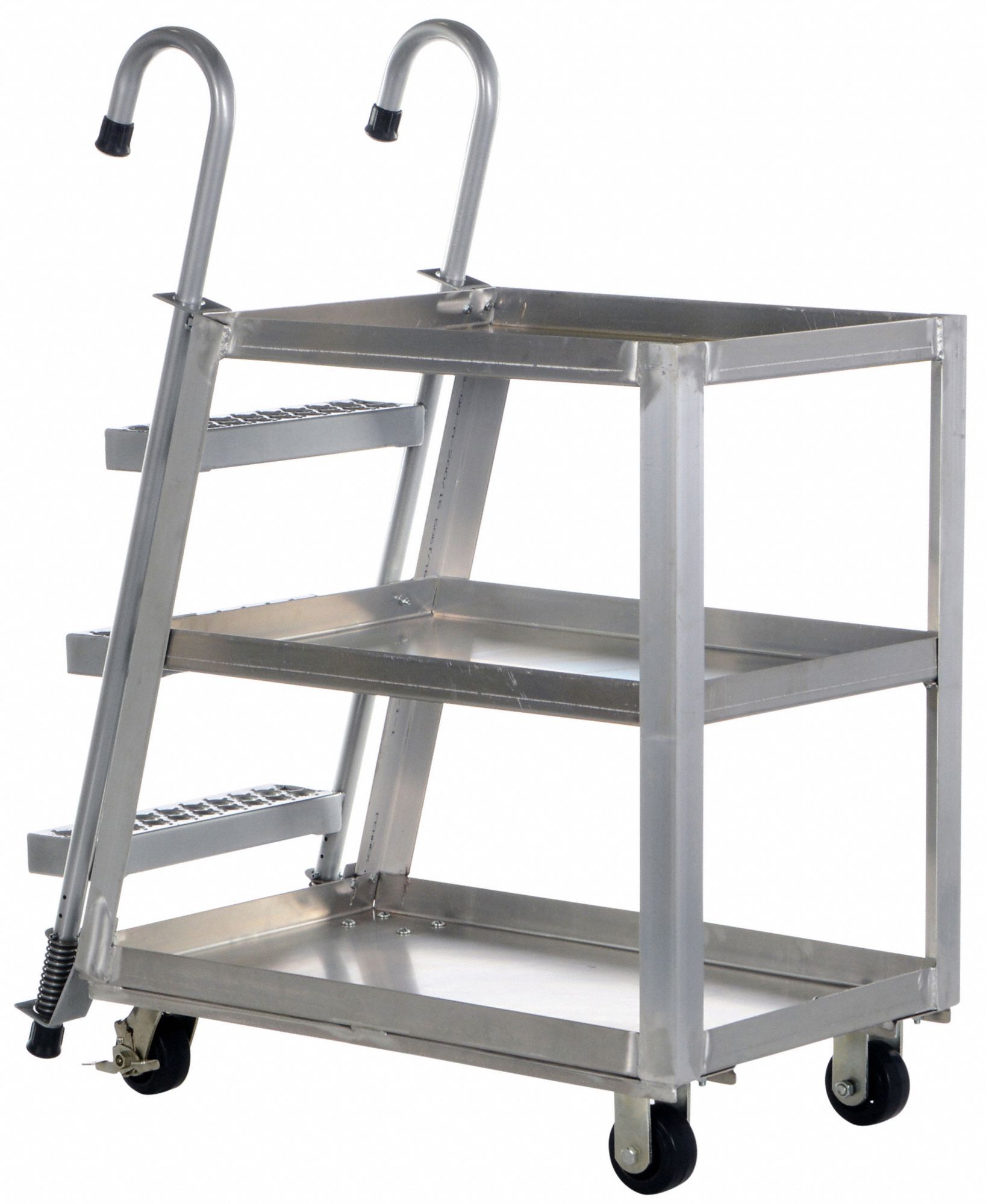 CORROSION-RESISTANT VERTICAL-ACCESS UTILITY CART, 660 LB LOAD CAPACITY