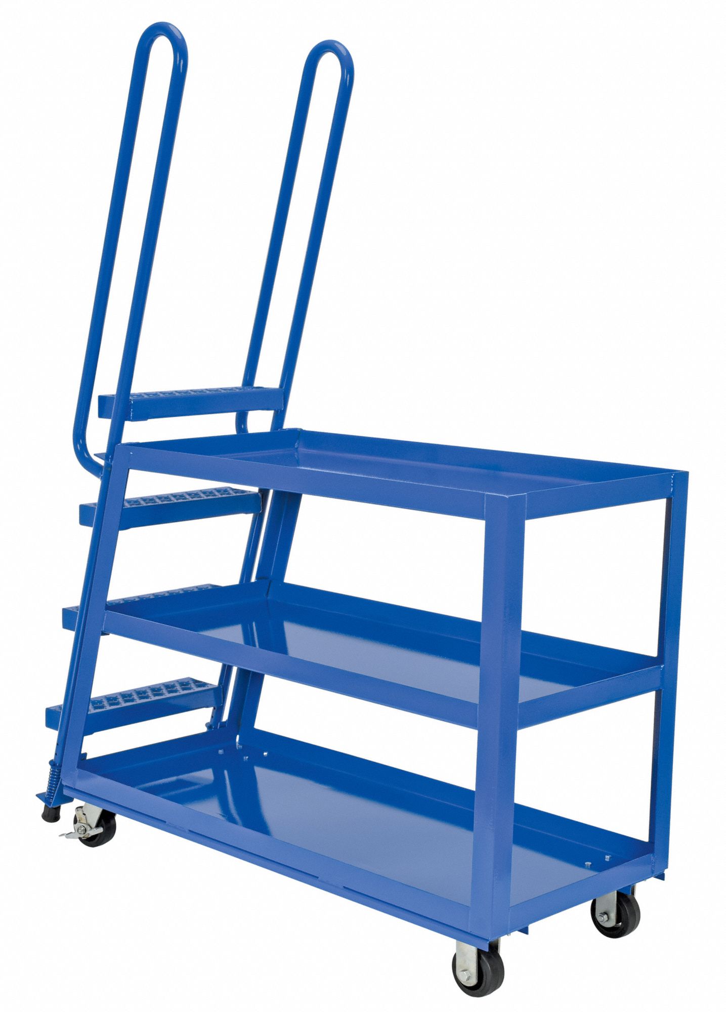 GRAINGER APPROVED Stock Picking Ladder Cart, Load Capacity 1000 lb