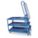 STOCKPICKER TRUCK, BLUE, 22 IN W X 72 IN H X 57 IN L, POWDER COATED, 1,000 LB LOAD CAPACITY, 14 GA