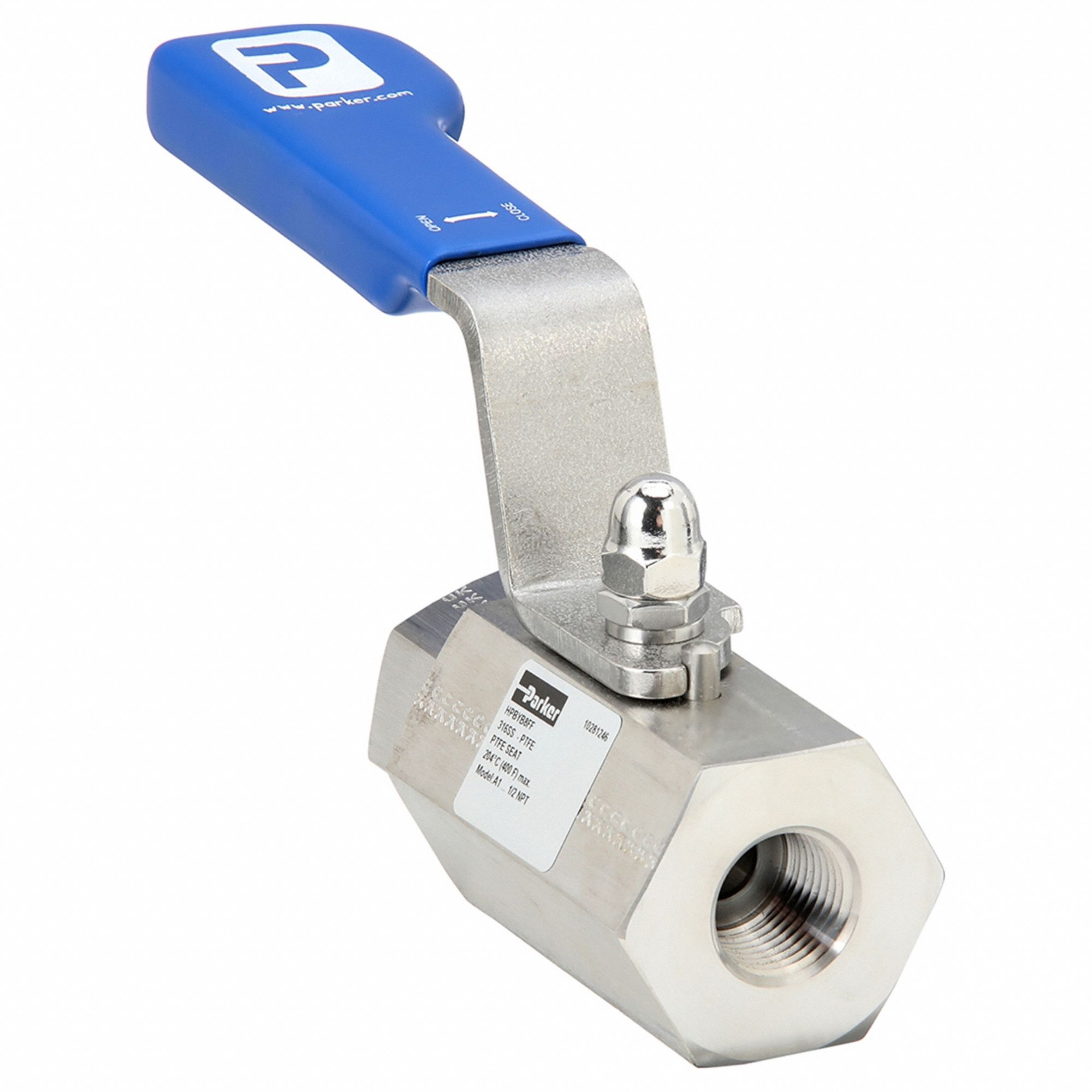 PARKER, 1/2 In Pipe, Std, Ball Valve - 4EUK3|HPBYB8FF - Grainger