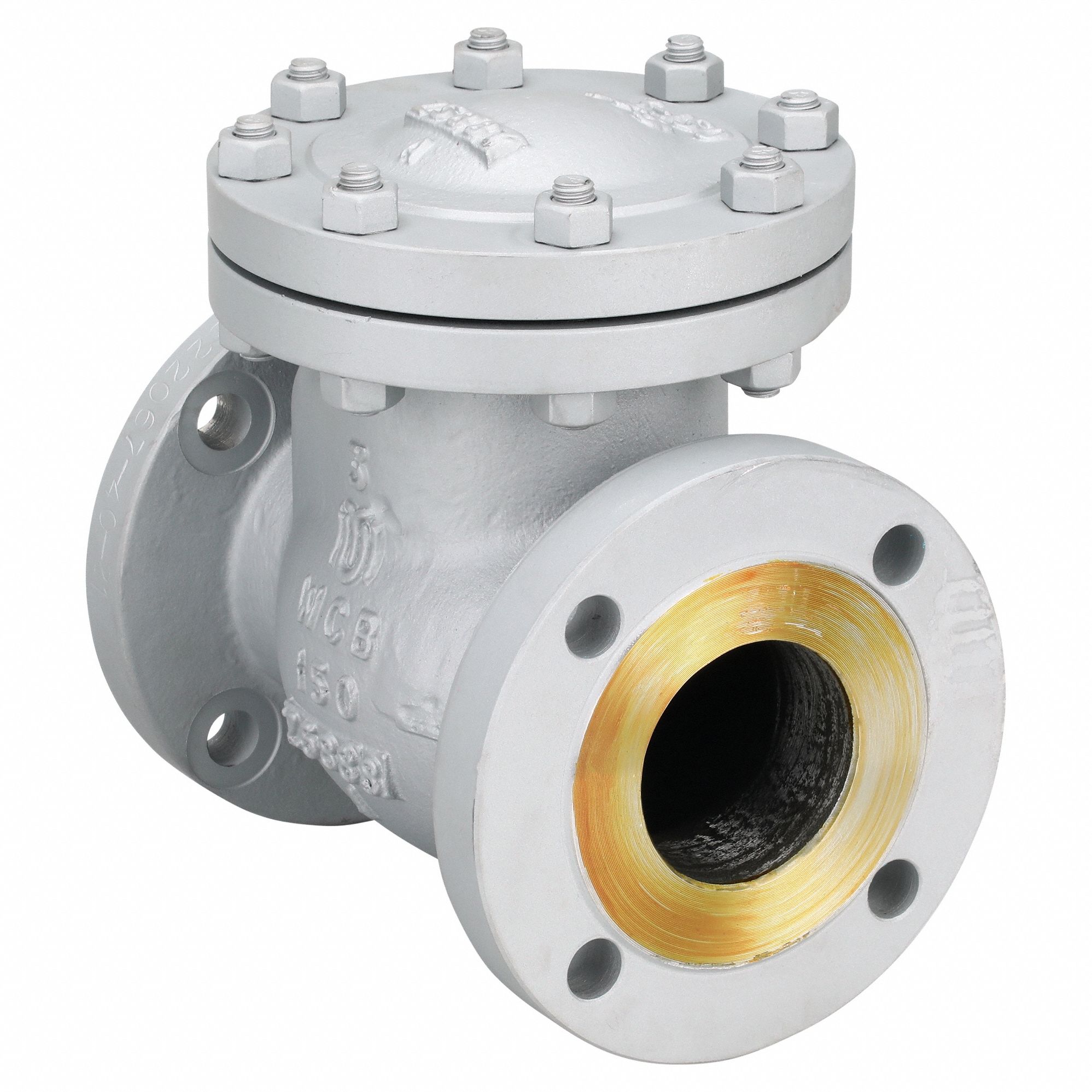 SWING CHECK VALVE, SWING, INLINE VALVE BODY, 3 IN PIPE, FLANGE X FLANGE, STEEL