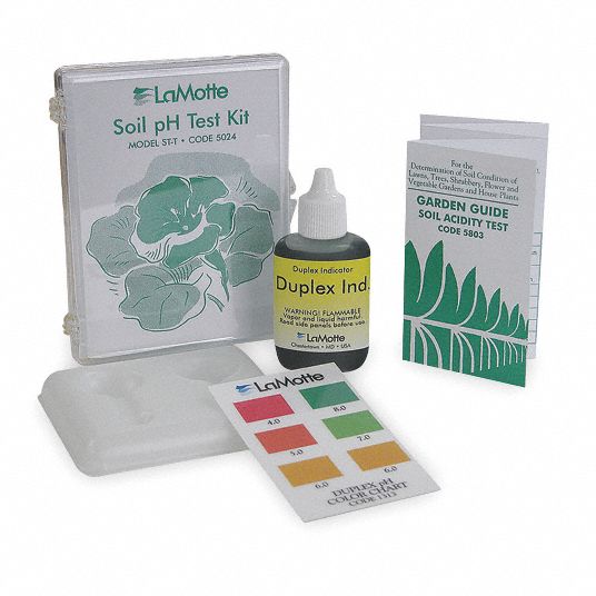 LAMOTTE, 4.0 to 8.0 pH, Soil pH Test Kit - 4EVY4|5024 - Grainger