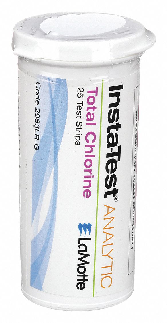 LAMOTTE, 0 to 10 ppm Total Chlorine, Total Chlorine, Test Strip 4EVZ4