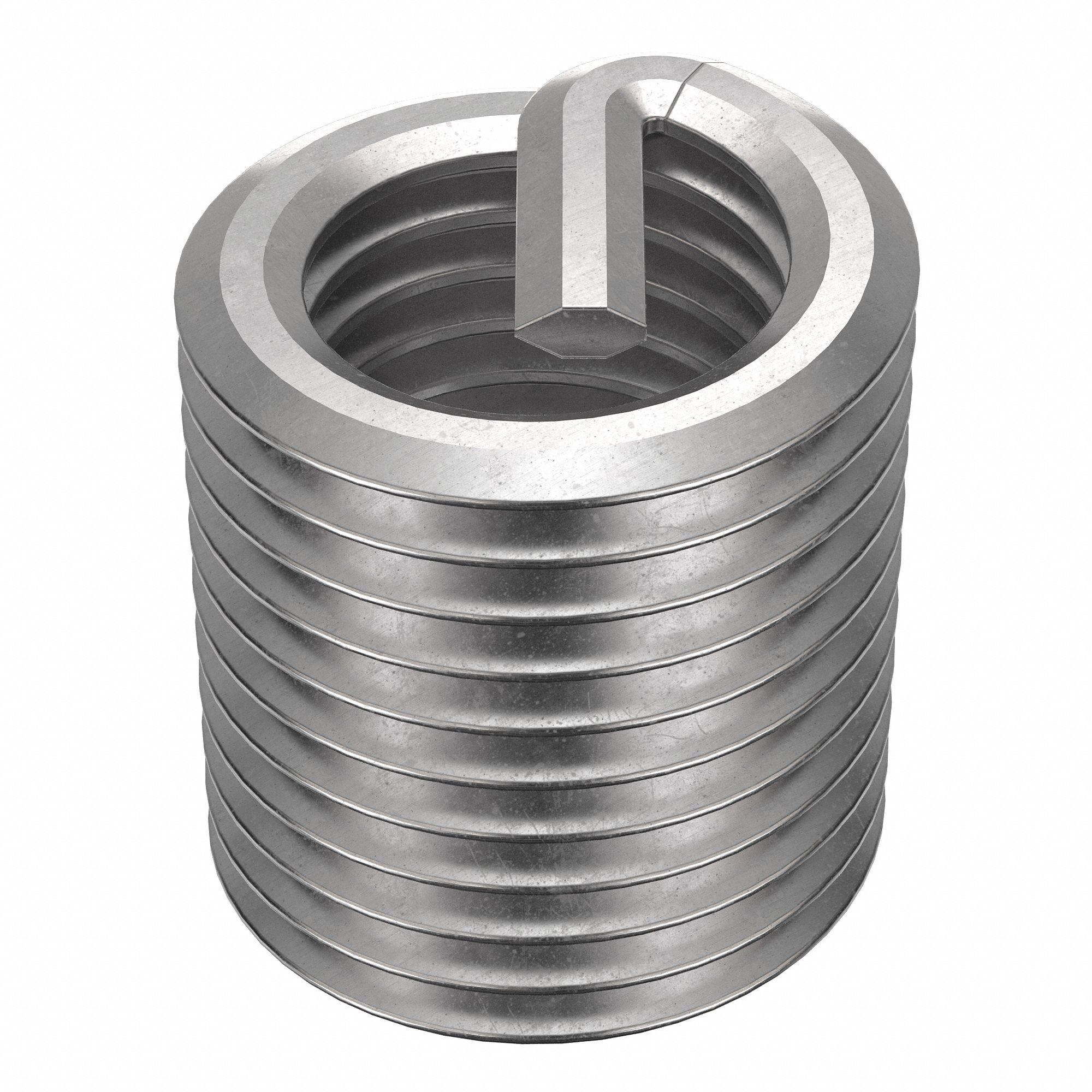 Helical Insert: Tanged Tang Style, Free-Running, 1 1/8"-7 Thread Size, Stainless Steel