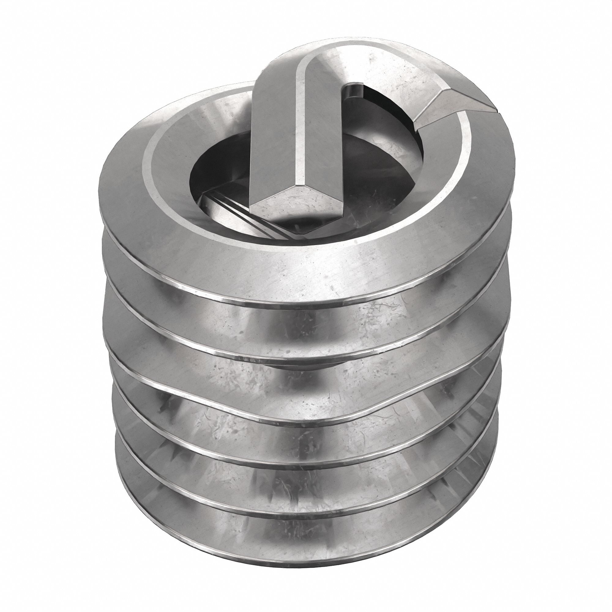 Helical Insert: Tanged Tang Style, Free-Running, #4-40 Thread Size, Plain, Plain, 1, 000 PK