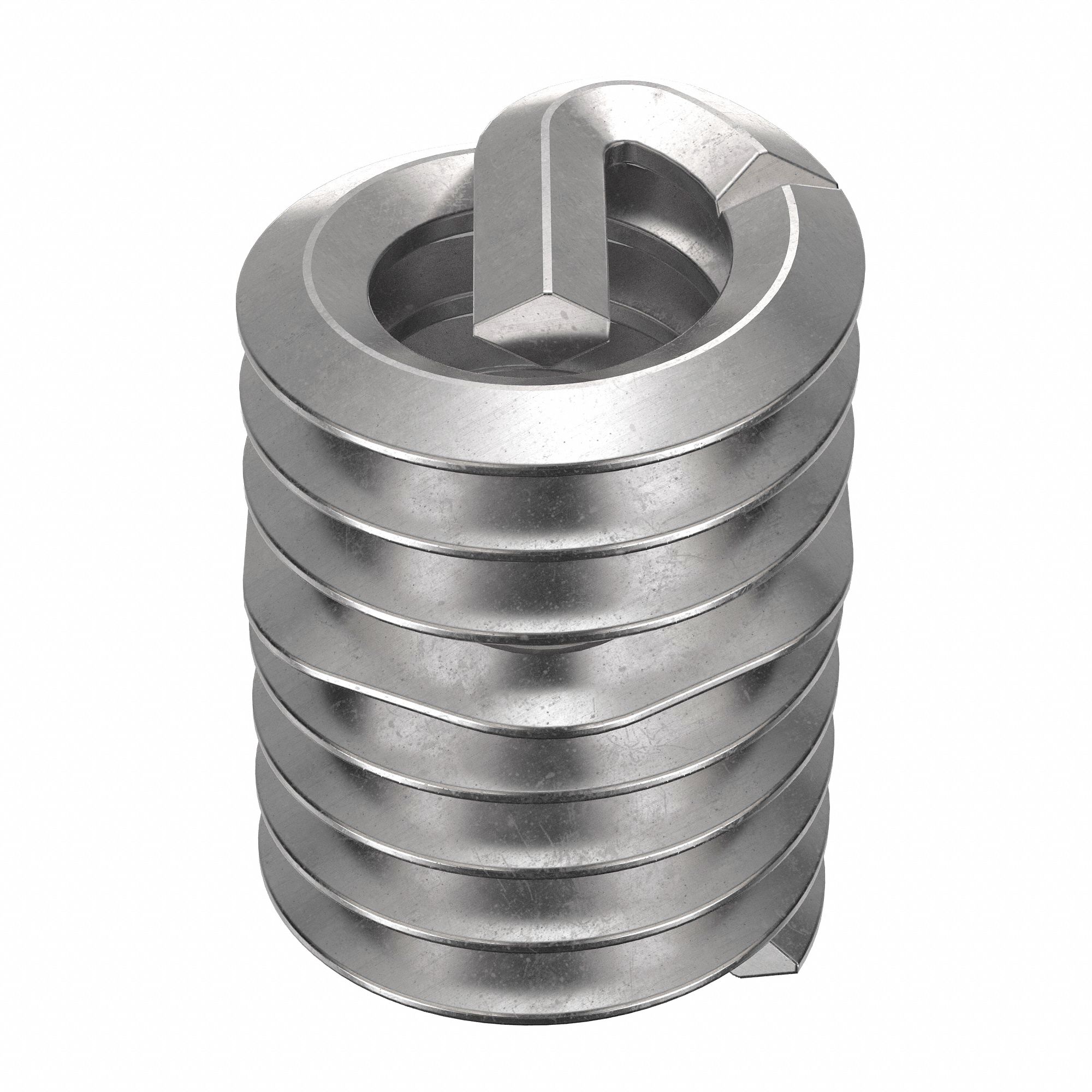 Helical Insert: Tanged Tang Style, Free-Running, #10-24 Thread Size, Plain, 1, 000 PK