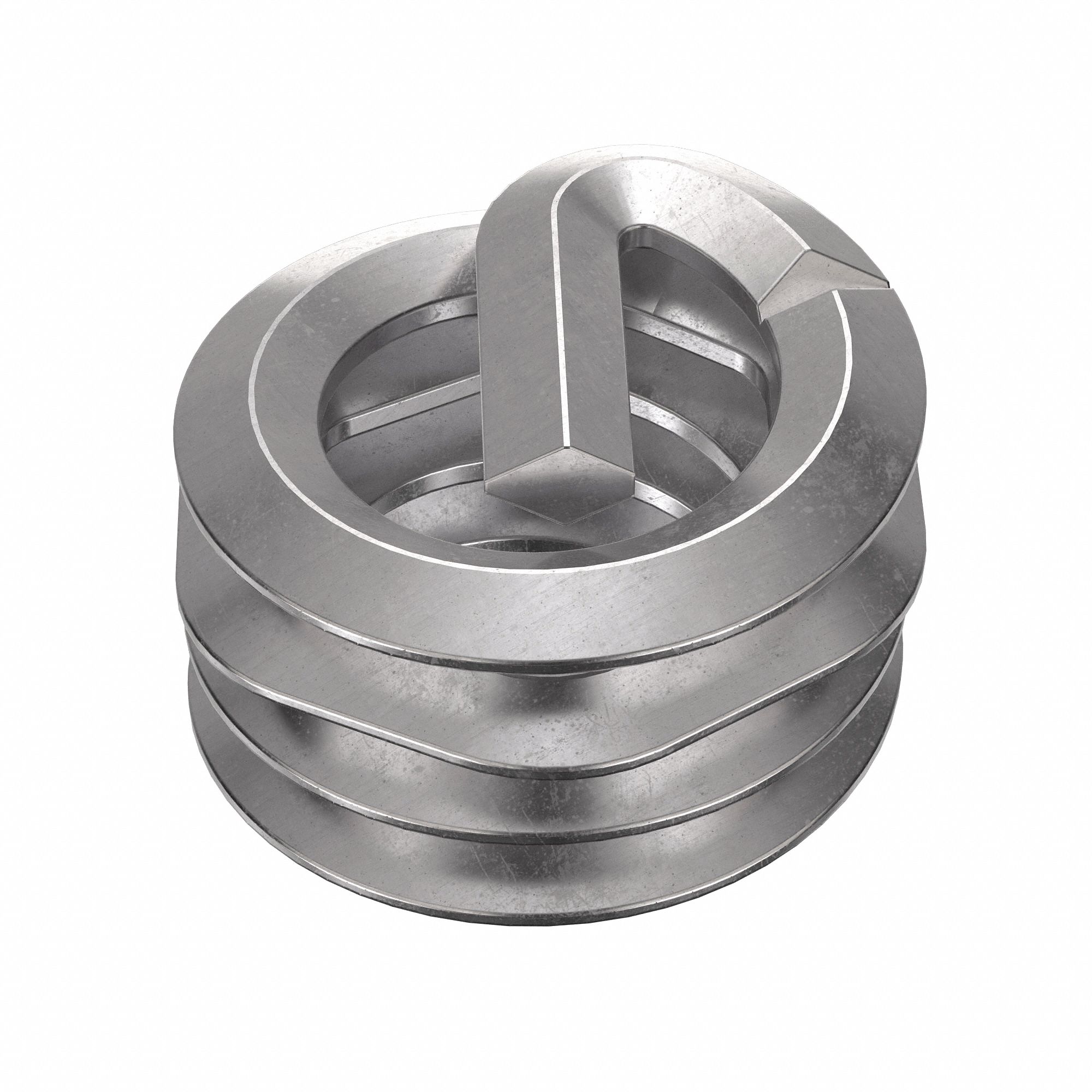 Helical Insert: Tanged Tang Style, Screw-Locking, 1/4"-20 Thread Size, Plain, 1, 000 PK