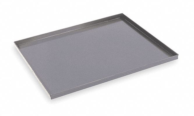 SHELF FOR RACK-STYLE UTILITY CARTS WITH METAL SHELF TRAYS, 50 LB LOAD CAPACITY, GREY