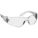 SAFETY GLASSES, FRAMELESS, WRAPAROUND, POLYCARBONATE, CLEAR, UV, M, UNISEX