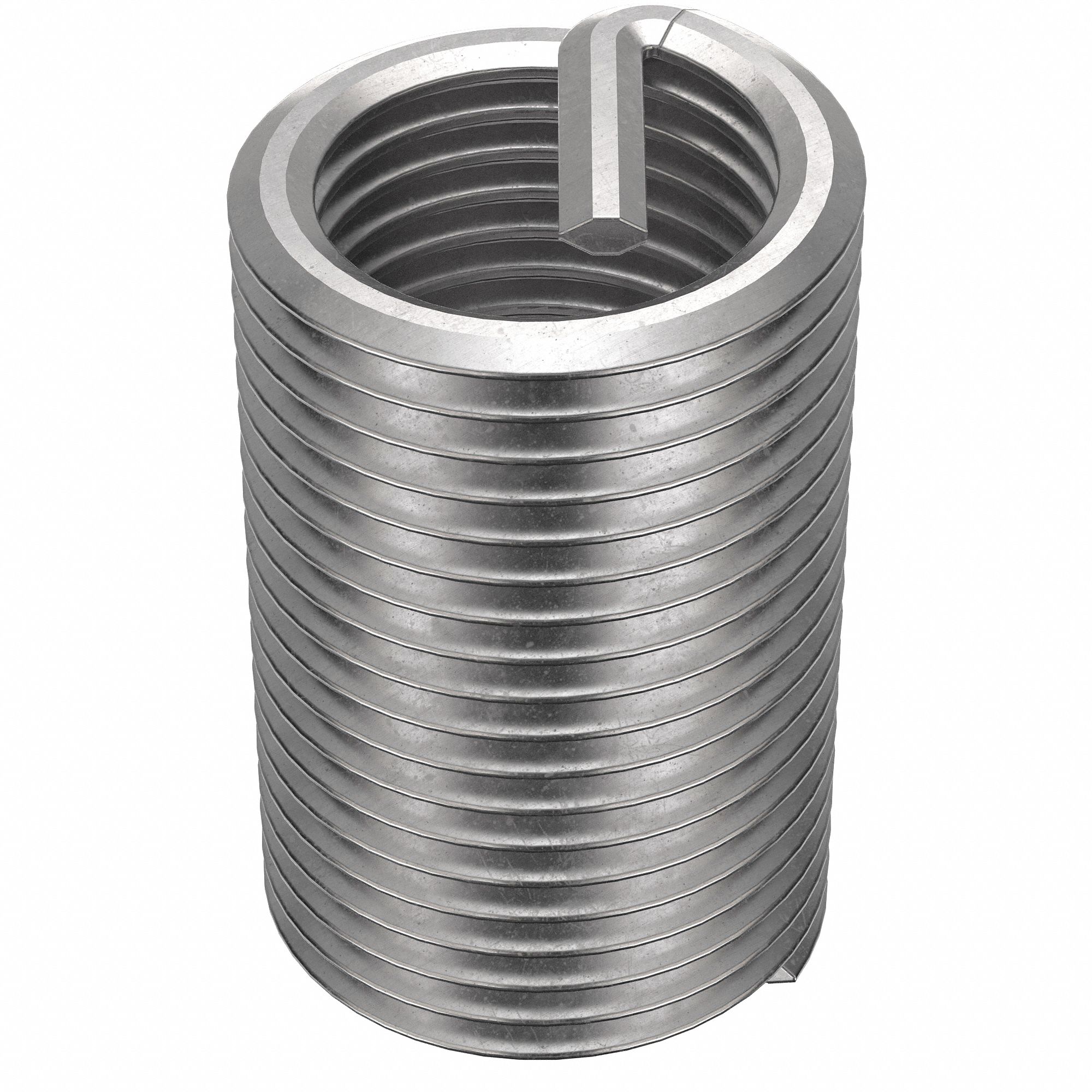 Helical Insert: Tanged Tang Style, Free-Running, 9/16"-18 Thread Size, Plain, Plain, 6 PK