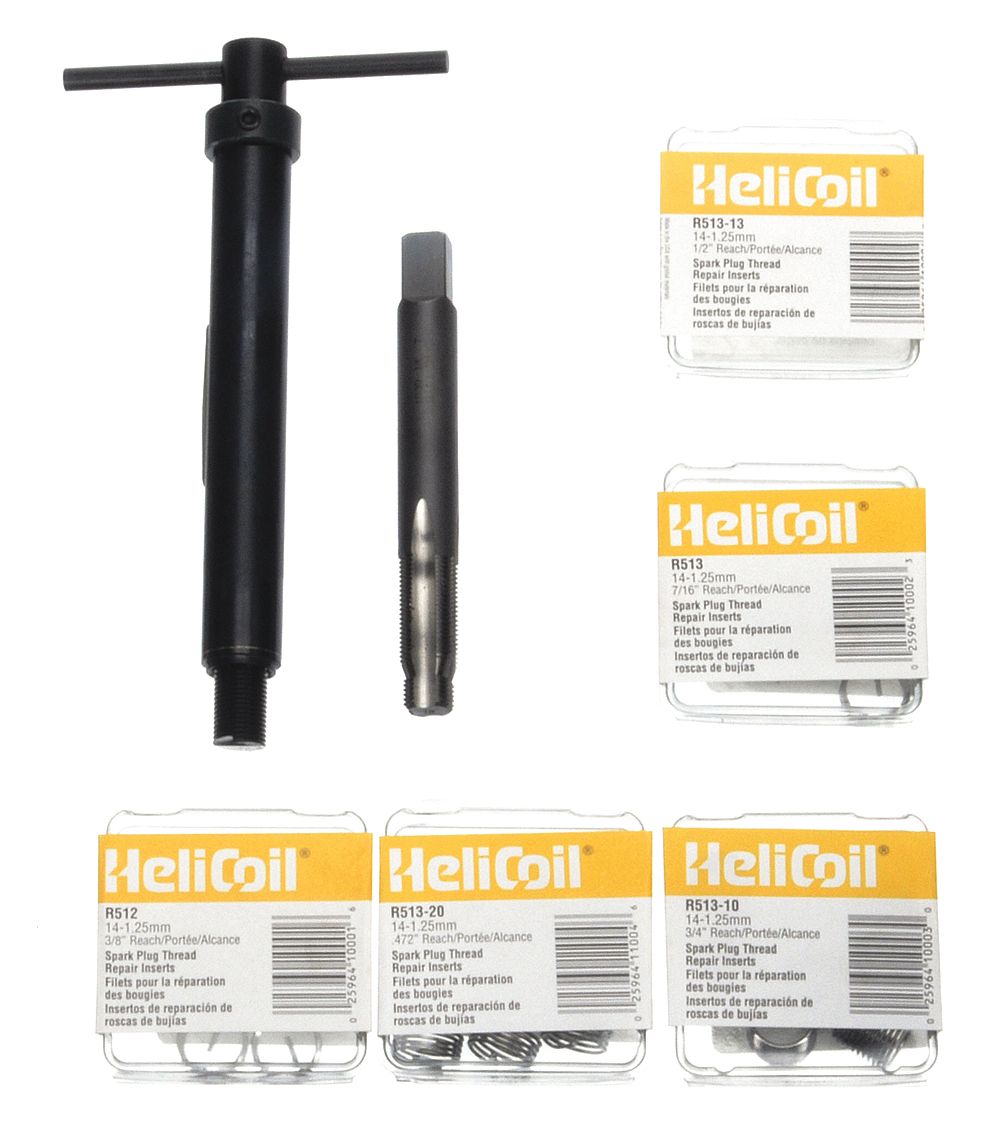 HELICOIL 304 Stainless Steel Thread Repair Kit, M14 x 1.25 Size, 3/8