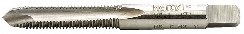 HELICOIL M121.25 Tap, Plug, 4 Flutes, High Speed Steel, Uncoated Tap