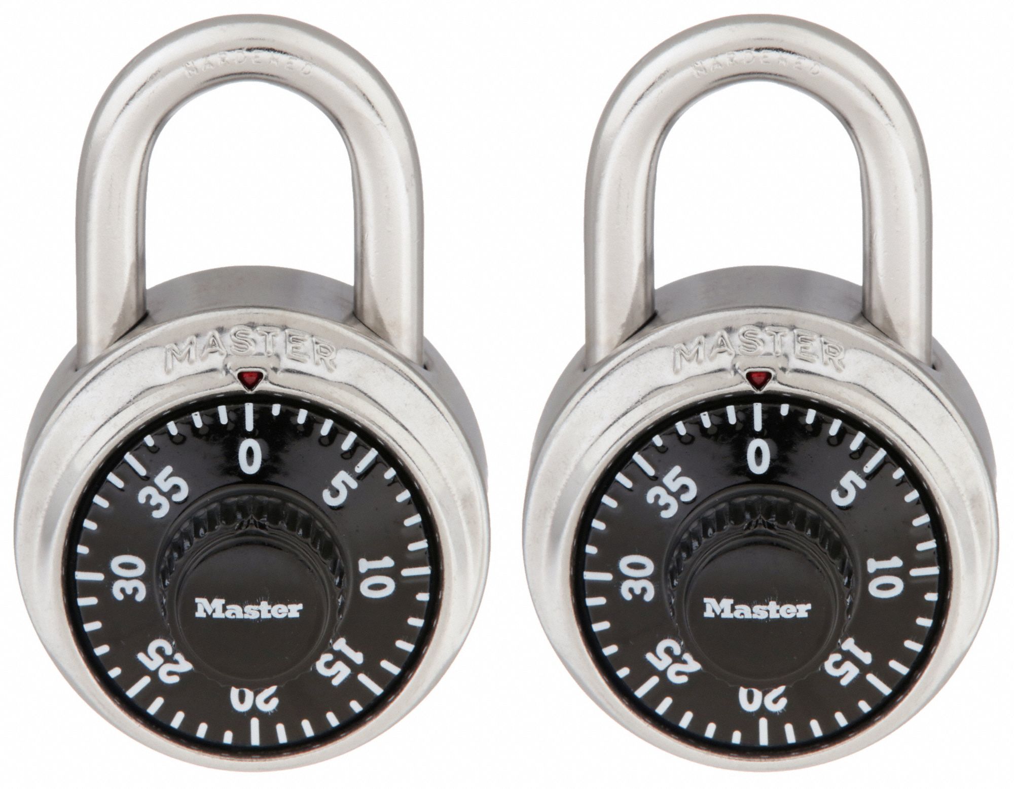 Master Lock 1500T Black Combination Padlocks 2 Pack 