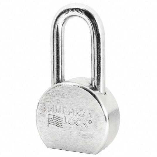 AMERICAN LOCK Keyed Alike, Padlock, Steel, Shackle Type Long Shackle