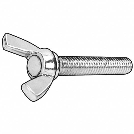GRAINGER APPROVED Thumb Screw, Wing, 3/816, 3/4 L 4EZR1WSI03700750