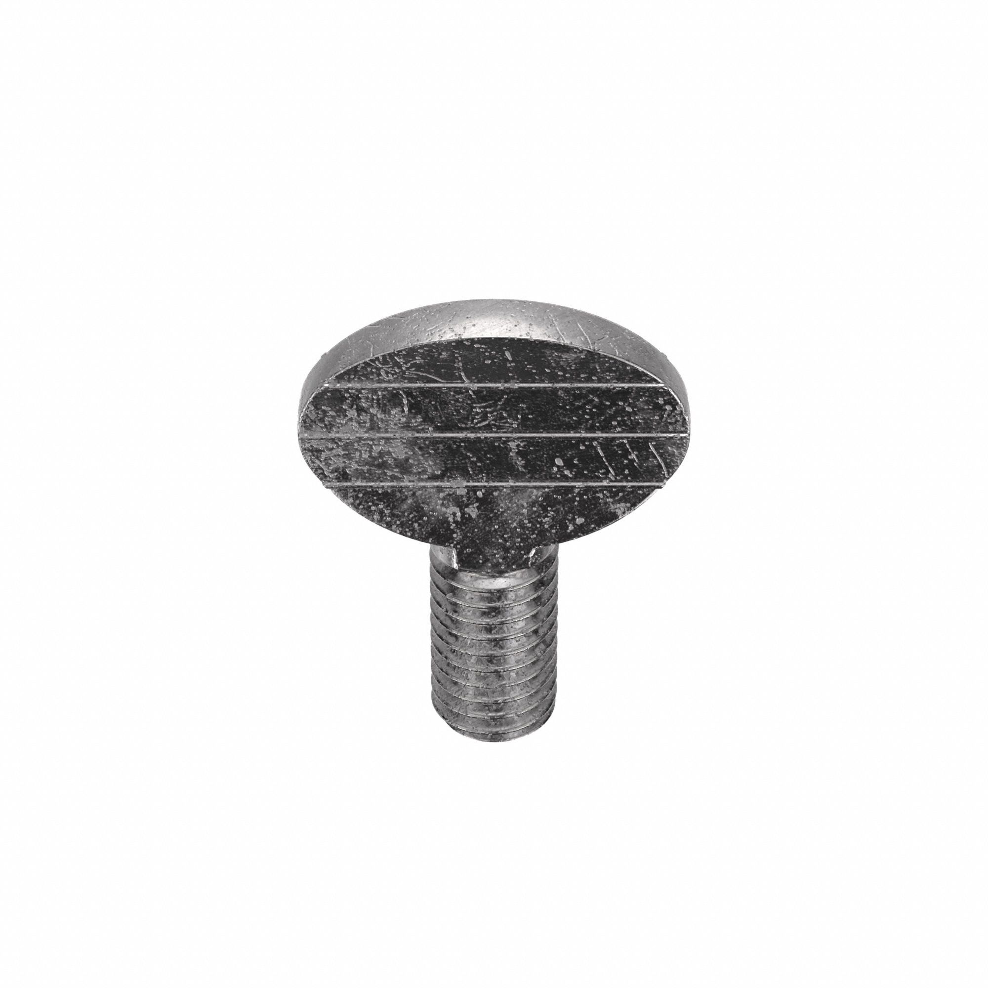 Thumb Screw: #10-32 Thread Size, 3/8 in Lg, Smooth, Spade, 18-8, Stainless Steel, Plain, 5 PK