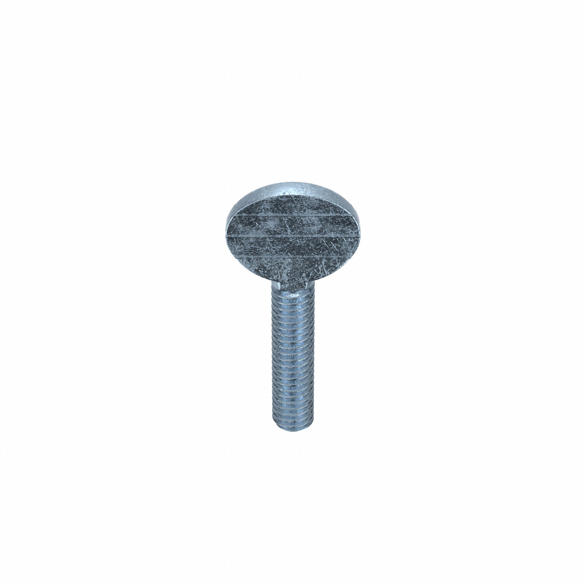 Thumb Screw: #8-32 Thread Size, 3/4 in Lg, Smooth, Spade, Steel, Zinc-Plated, 25 PK