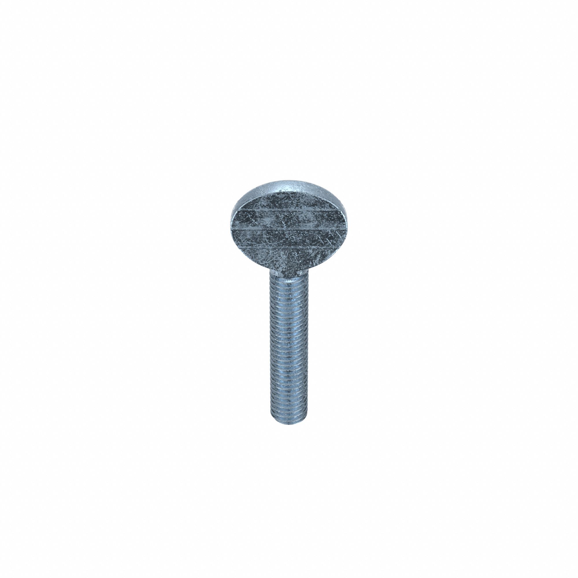 Thumb Screw: #10-32 Thread Size, 1 in Lg, Smooth, Spade, Steel, Zinc-Plated, 25 PK