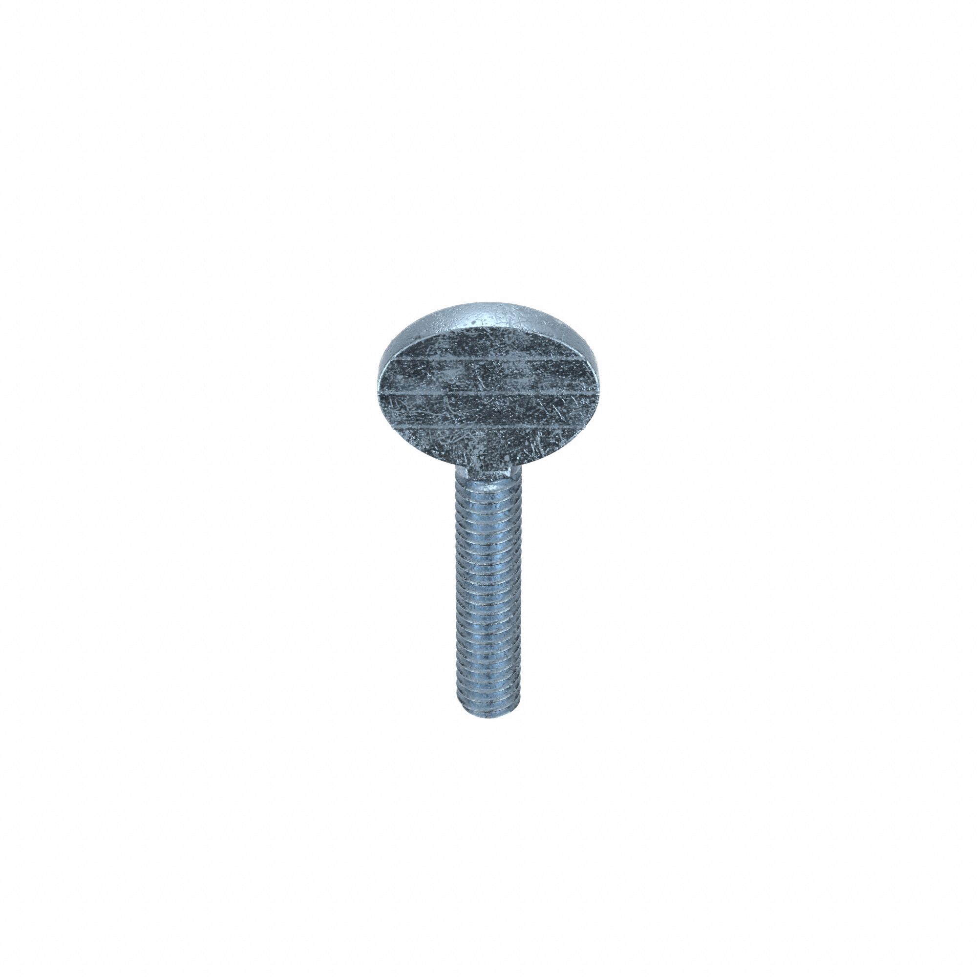 Thumb Screw: 1/4"-20 Thread Size, 1 1/4 in Lg, Smooth, Spade, Steel, Zinc-Plated, 25 PK