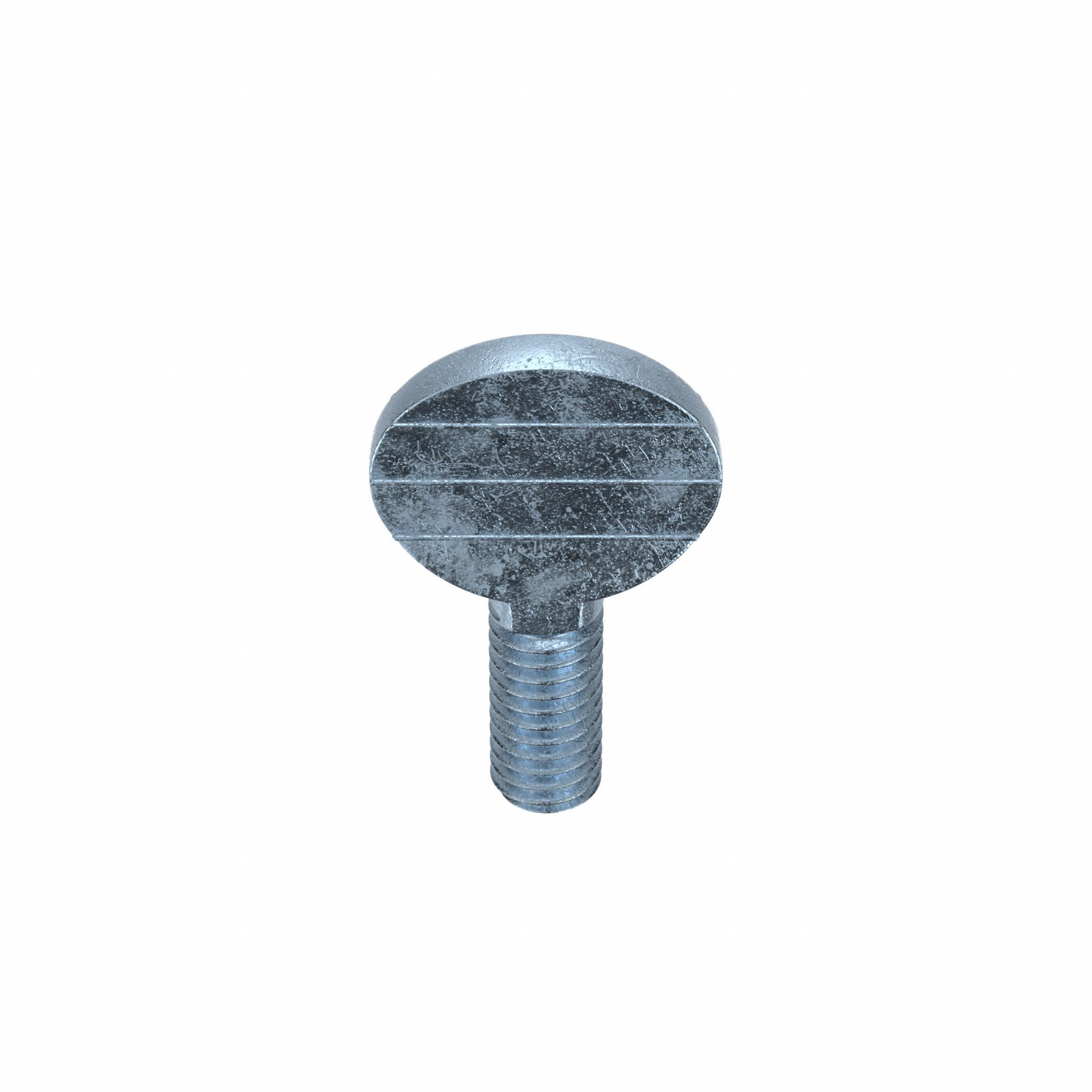 Thumb Screw: 5/16"-18 Thread Size, 3/4 in Lg, Smooth, Spade, Steel, Zinc-Plated, 25 PK