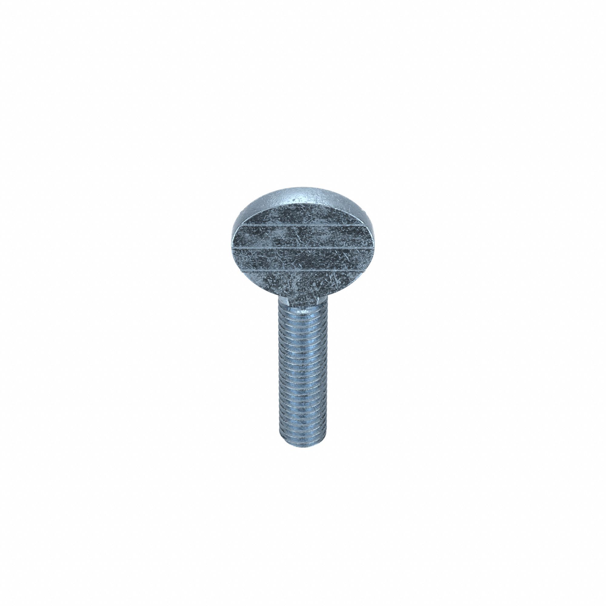 Thumb Screw: 3/8"-16 Thread Size, 1 1/2 in Lg, Smooth, Spade, Steel, Zinc-Plated, 5 PK
