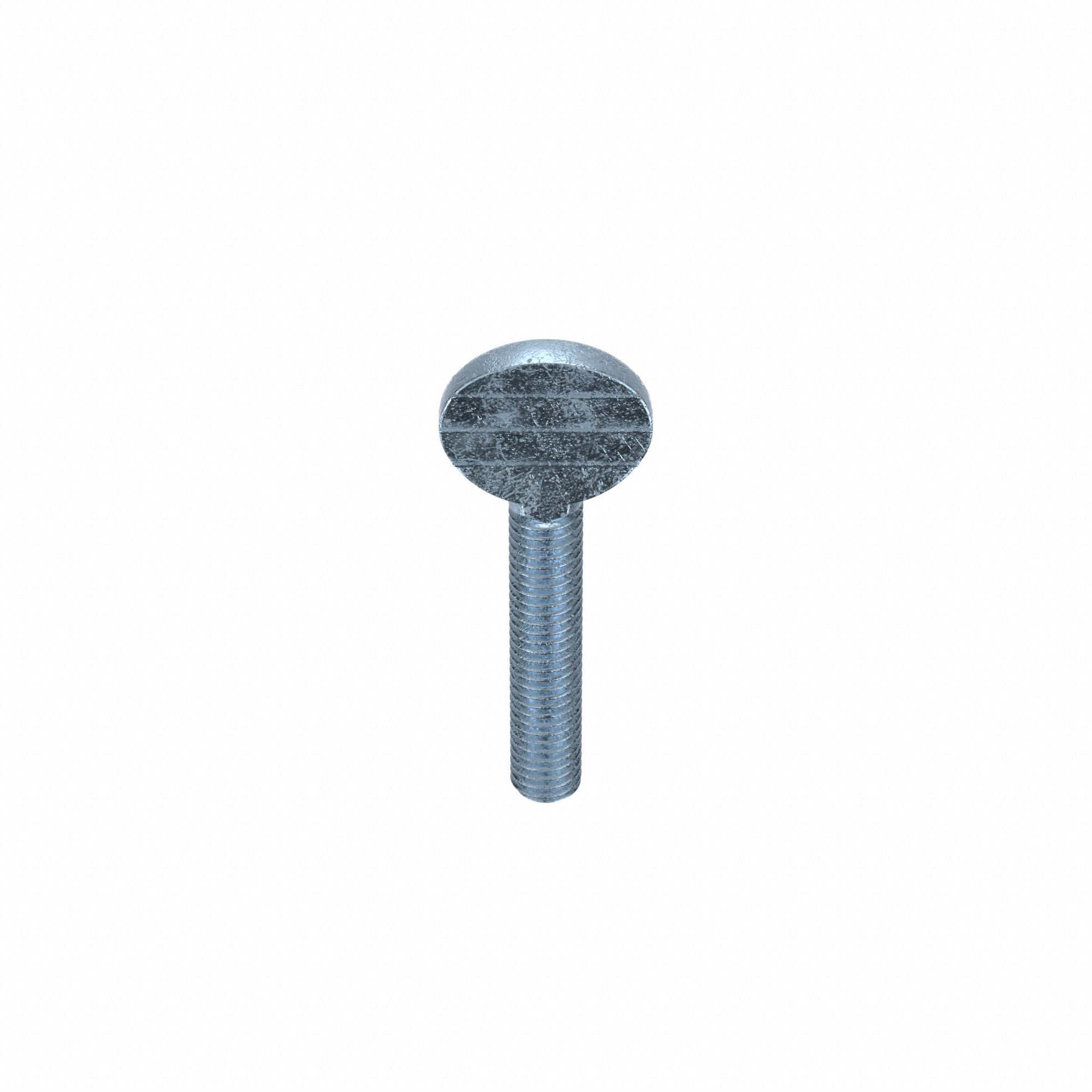Thumb Screw: 3/8"-16 Thread Size, 2 in Lg, Smooth, Spade, Steel, Zinc-Plated, 5 PK