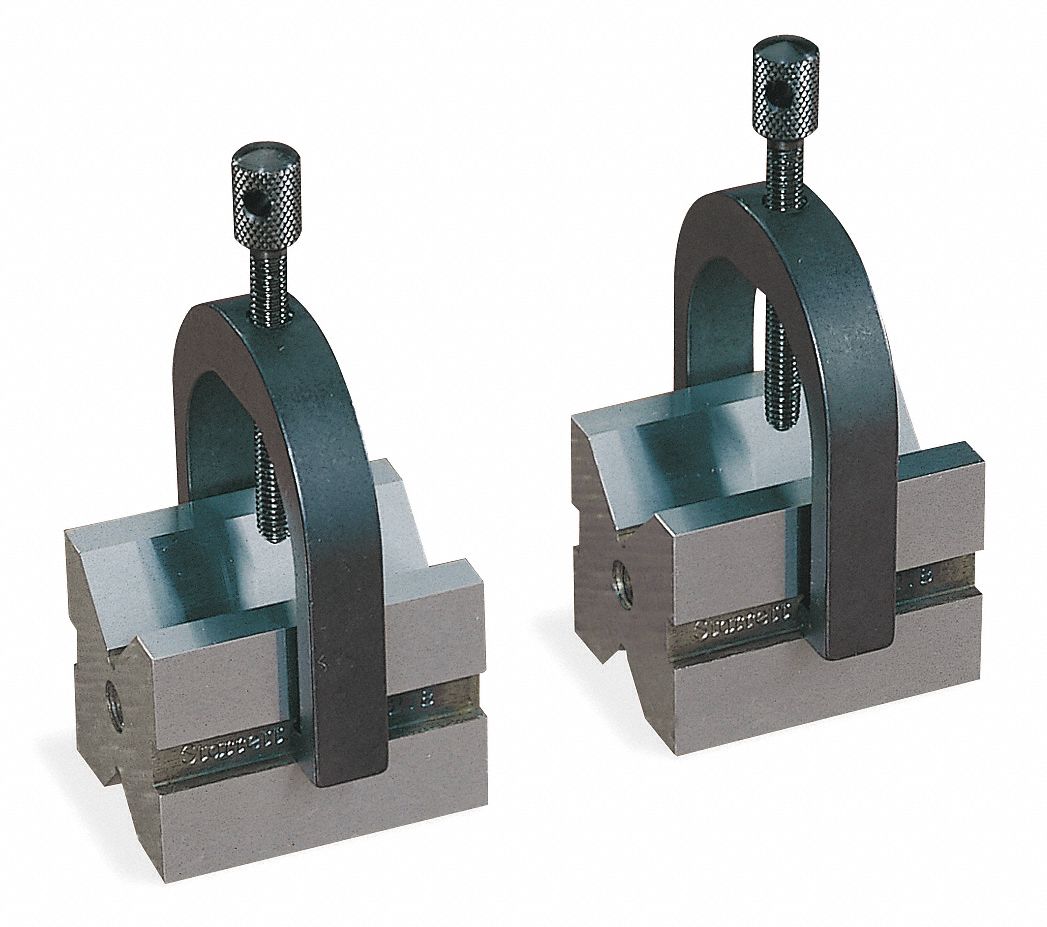 STARRETT V Block, Material Steel, PK 2 4F025278 Grainger