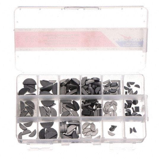 Inch, Woodruff, Woodruff Key Assortment,Inch,250 pcs - 4F416|WWG-DISP ...