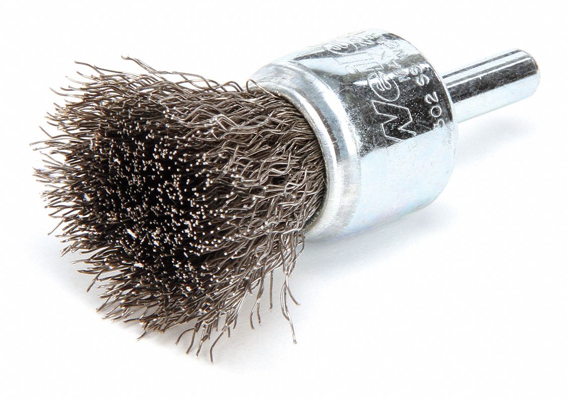 Crimped Wire End Brush Stainless Steel
