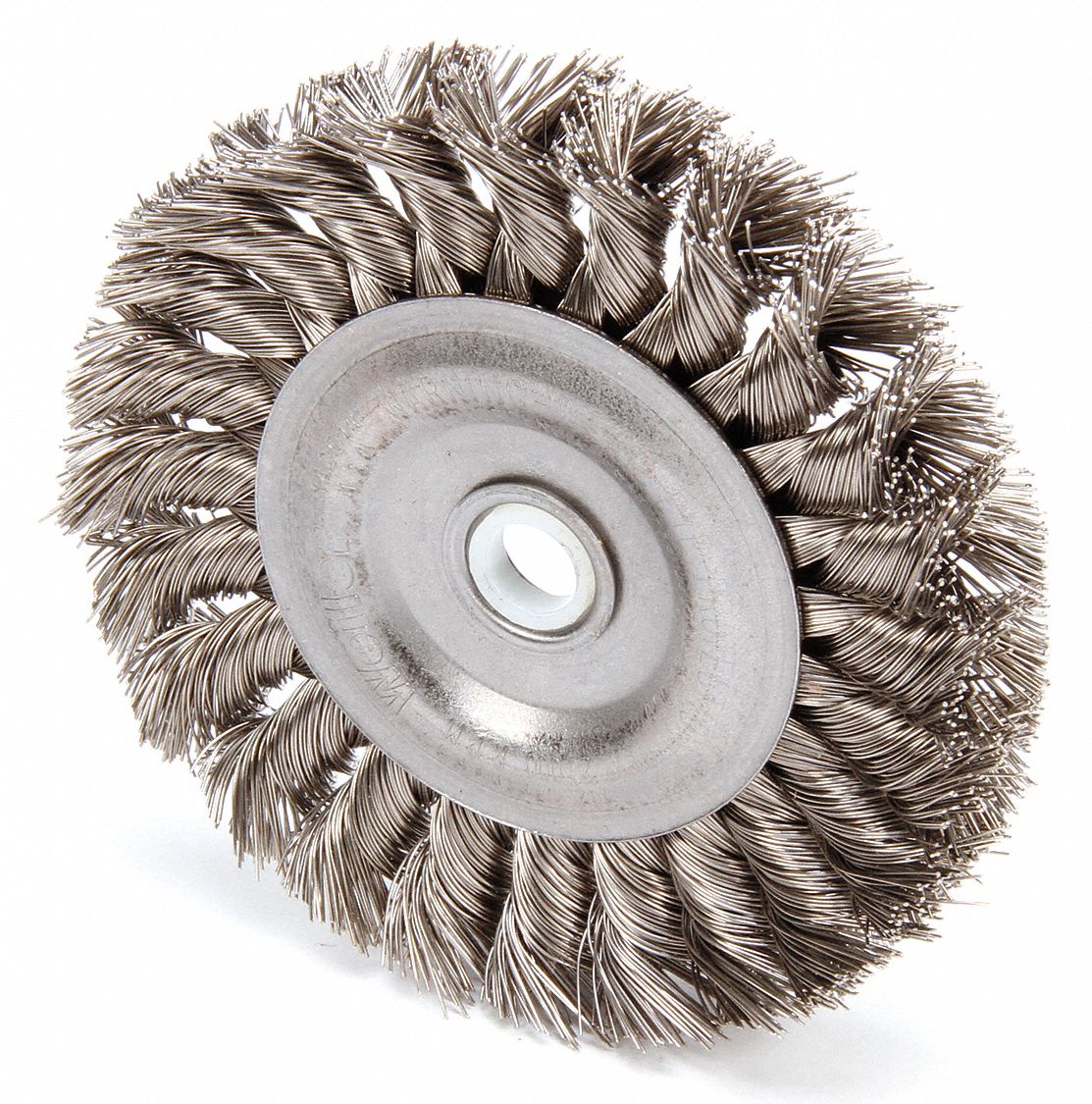 WEILER Wire Wheel Brush 4 in Brush Dia., 1/2 in to 3/8 in Arbor Hole