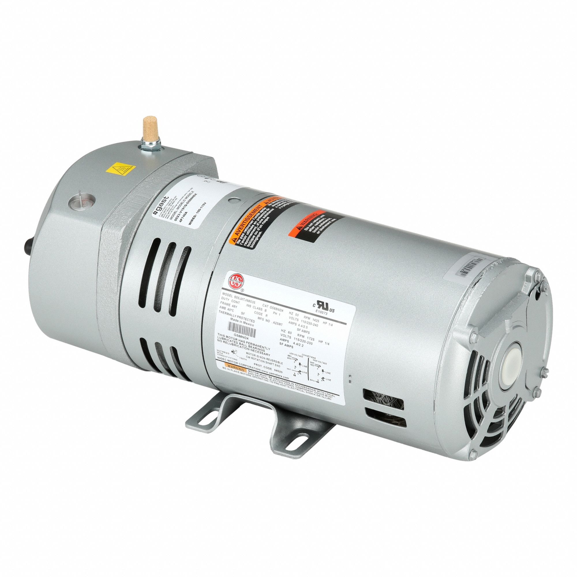 Compressor/Vacuum Pump: 0.25