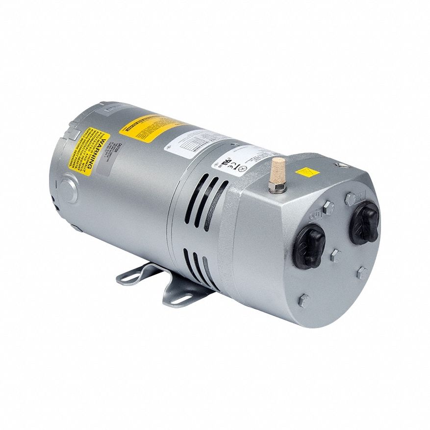 GAST 0523-V191Q-G588NDX Compressor/Vacuum Pump, 1/4 hp, 1 Phase 4F740