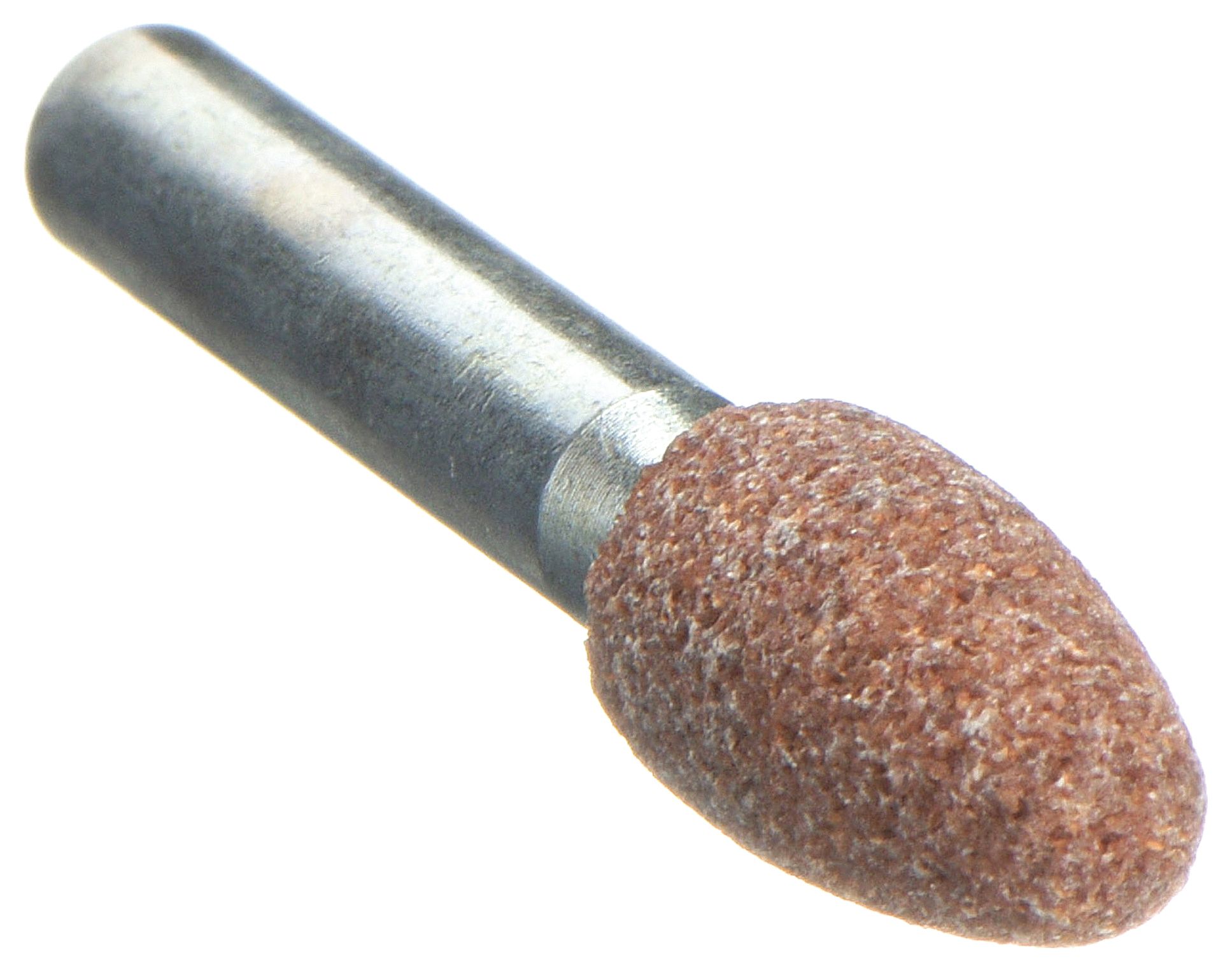 Vitrified Mounted Point: 3/8 in Dia, Aluminum Oxide, 60 Grit, B52