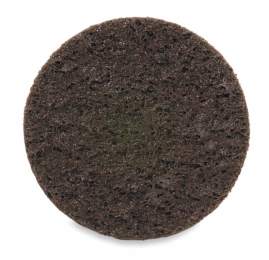 HOOK-AND-LOOP SURFACE CONDITIONING DISC, 2 IN DIAMETER, ALUMINUM OXIDE, COARSE, NON-VACUUM