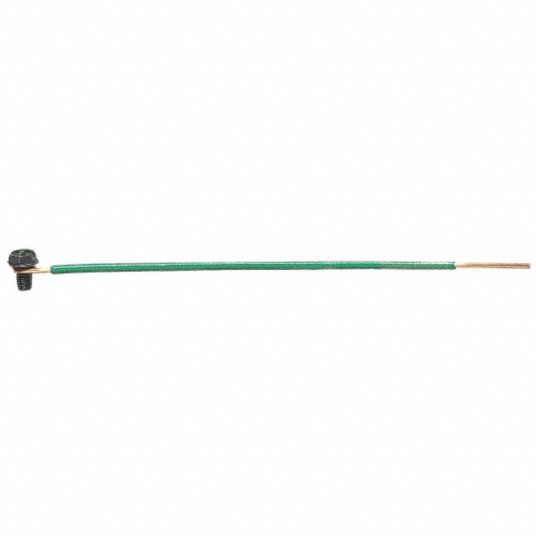 IDEAL Grounding Pigtail, Grounding Accessories, Steel, Green, For Use