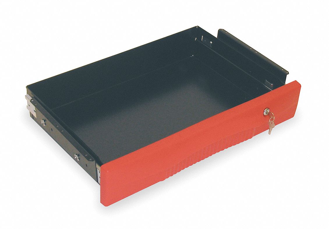 DRAWER,40LBS.,RED,STEEL,25 IN. L