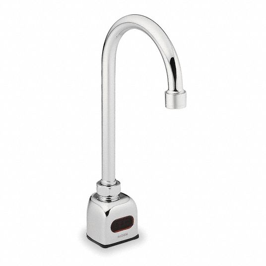 MOEN Gooseneck Bathroom Faucet Moen, MPower, Chrome Finish, 0.5 gpm