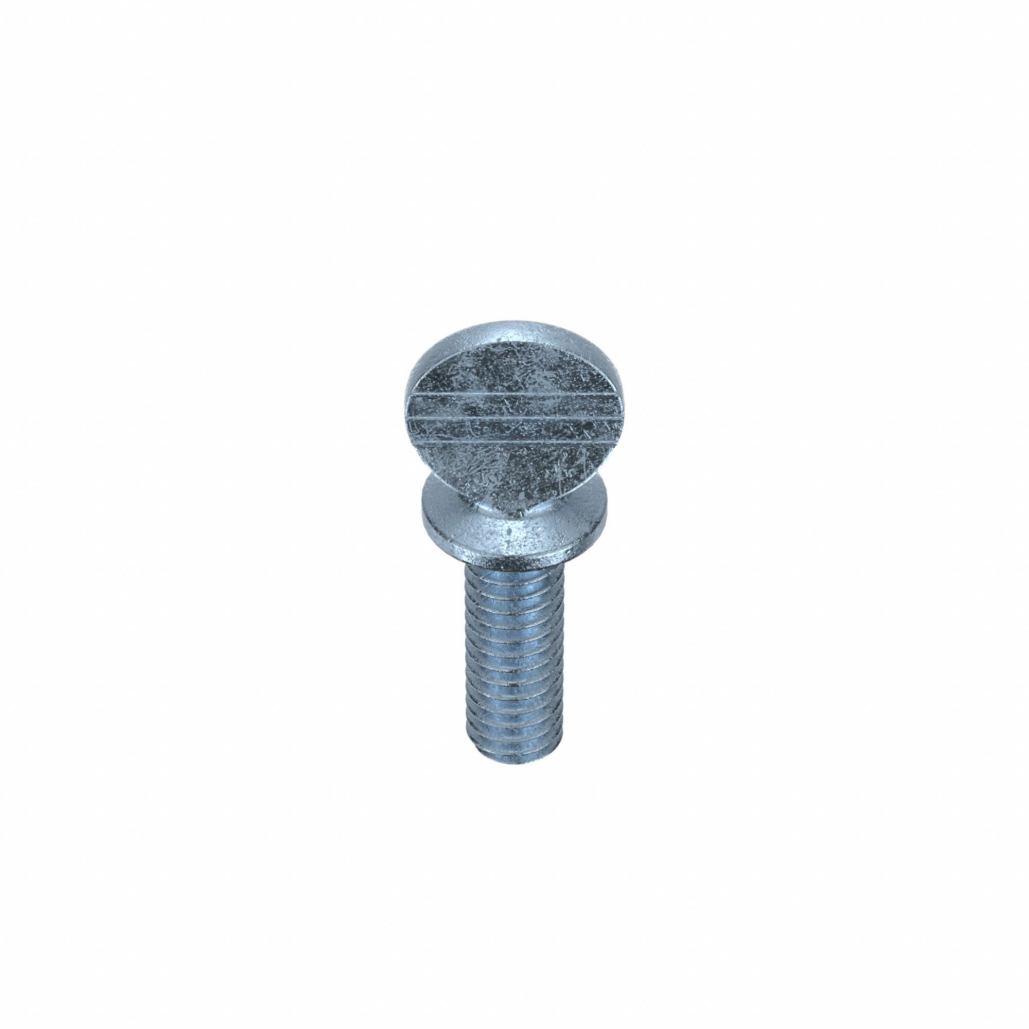 Thumb Screw: #8-32 Thread Size, 1/2 in Lg, Smooth, Spade, Steel, Zinc-Plated, 25 PK