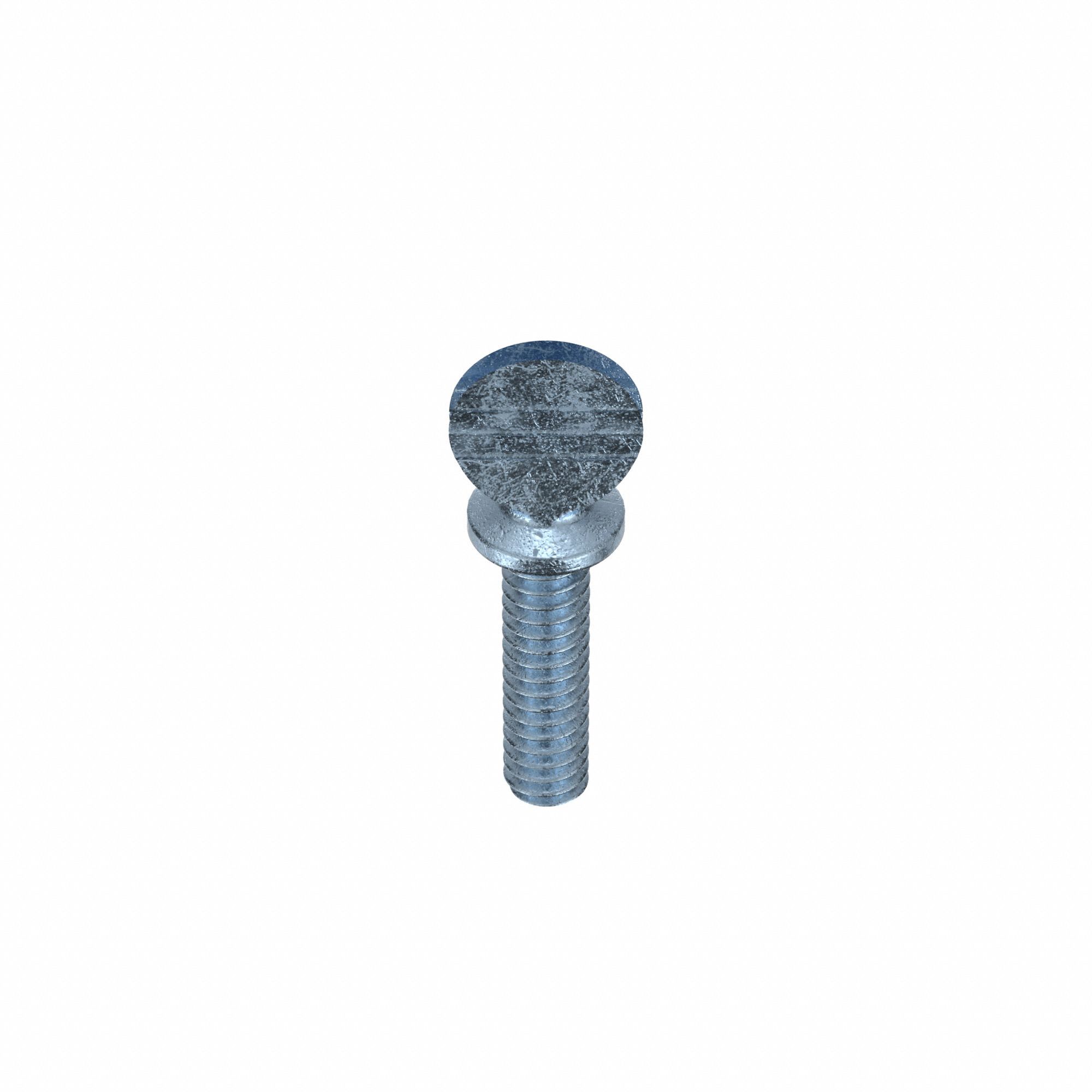Thumb Screw: #10-24 Thread Size, 3/4 in Lg, Smooth, Spade, Steel, Zinc-Plated, 25 PK
