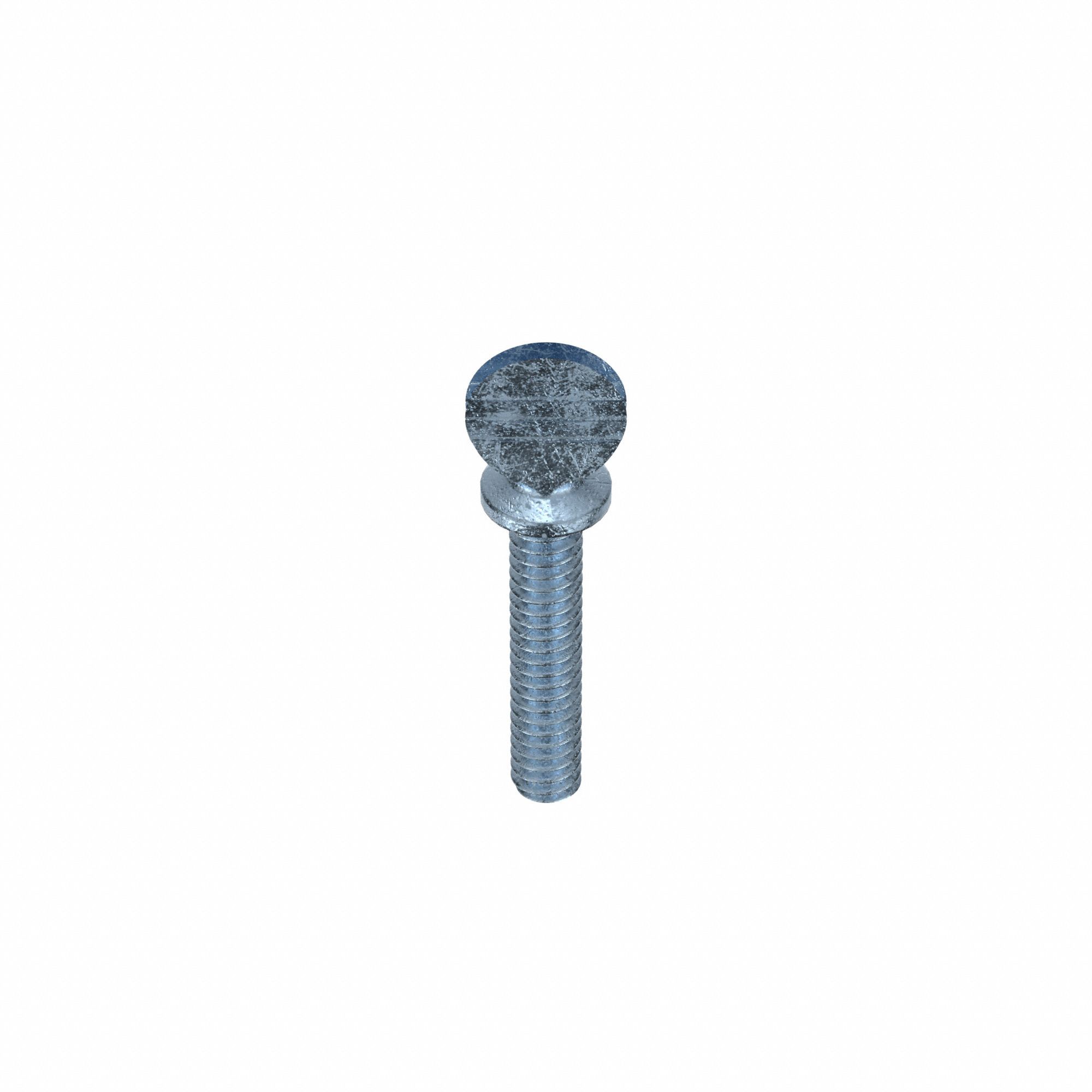 Thumb Screw: #10-24 Thread Size, 1 in Lg, Smooth, Spade, Steel, Zinc-Plated, 25 PK