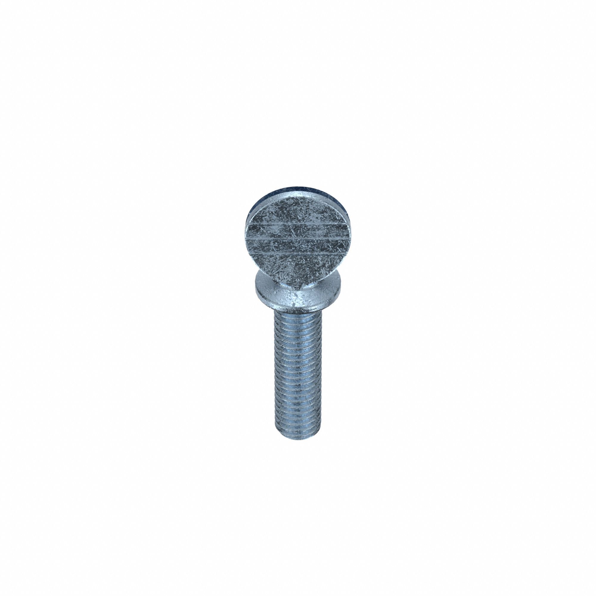 Thumb Screw: #10-32 Thread Size, 3/4 in Lg, Smooth, Spade, Steel, Zinc-Plated, 25 PK