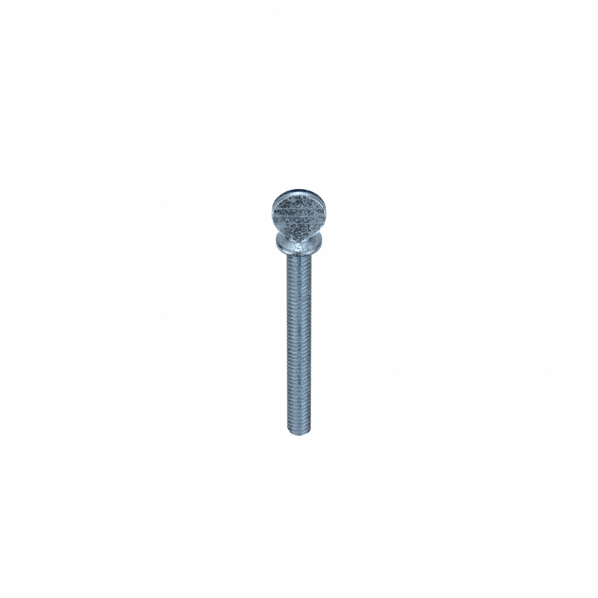 Thumb Screw: 1/4"-20 Thread Size, 2 1/2 in Lg, Smooth, Spade, Steel, Zinc-Plated, 25 PK