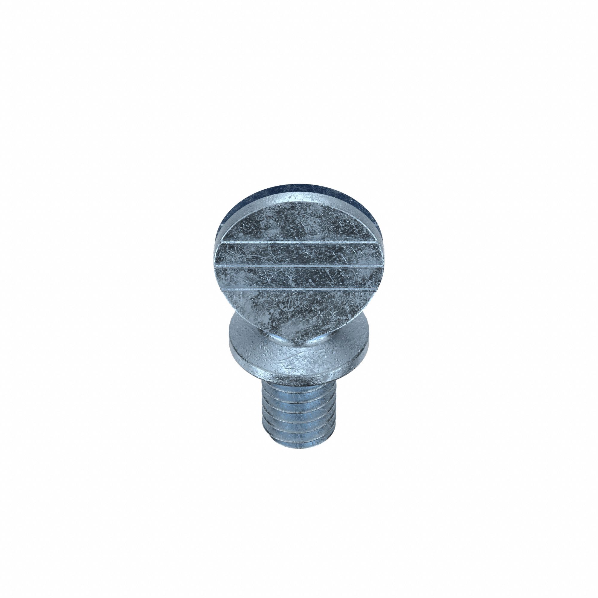 Thumb Screw: 5/16"-18 Thread Size, 1/2 in Lg, Smooth, Spade, Steel, Zinc-Plated, 10 PK