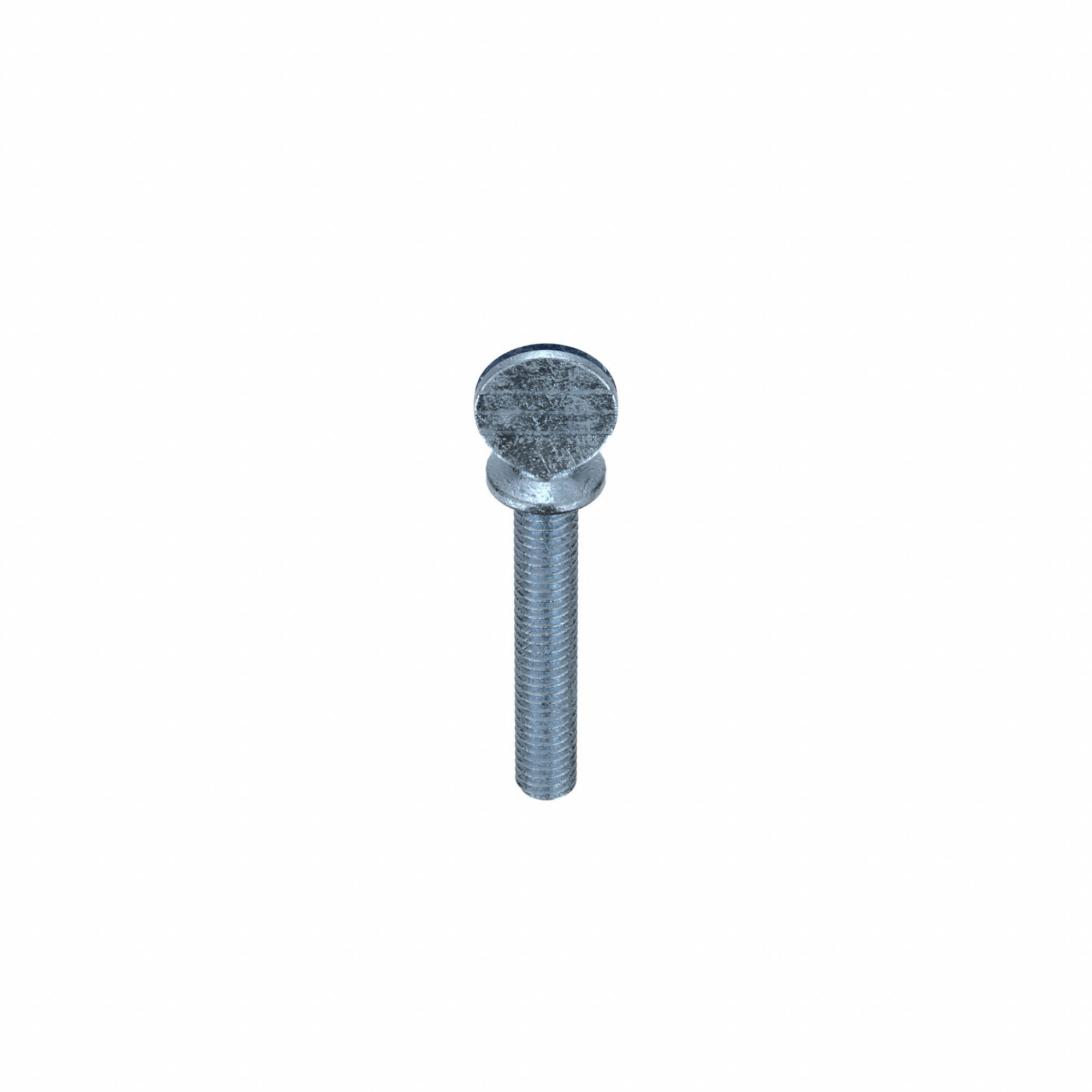 Thumb Screw: 5/16"-18 Thread Size, 2 in Lg, Smooth, Spade, Steel, Zinc-Plated, 10 PK