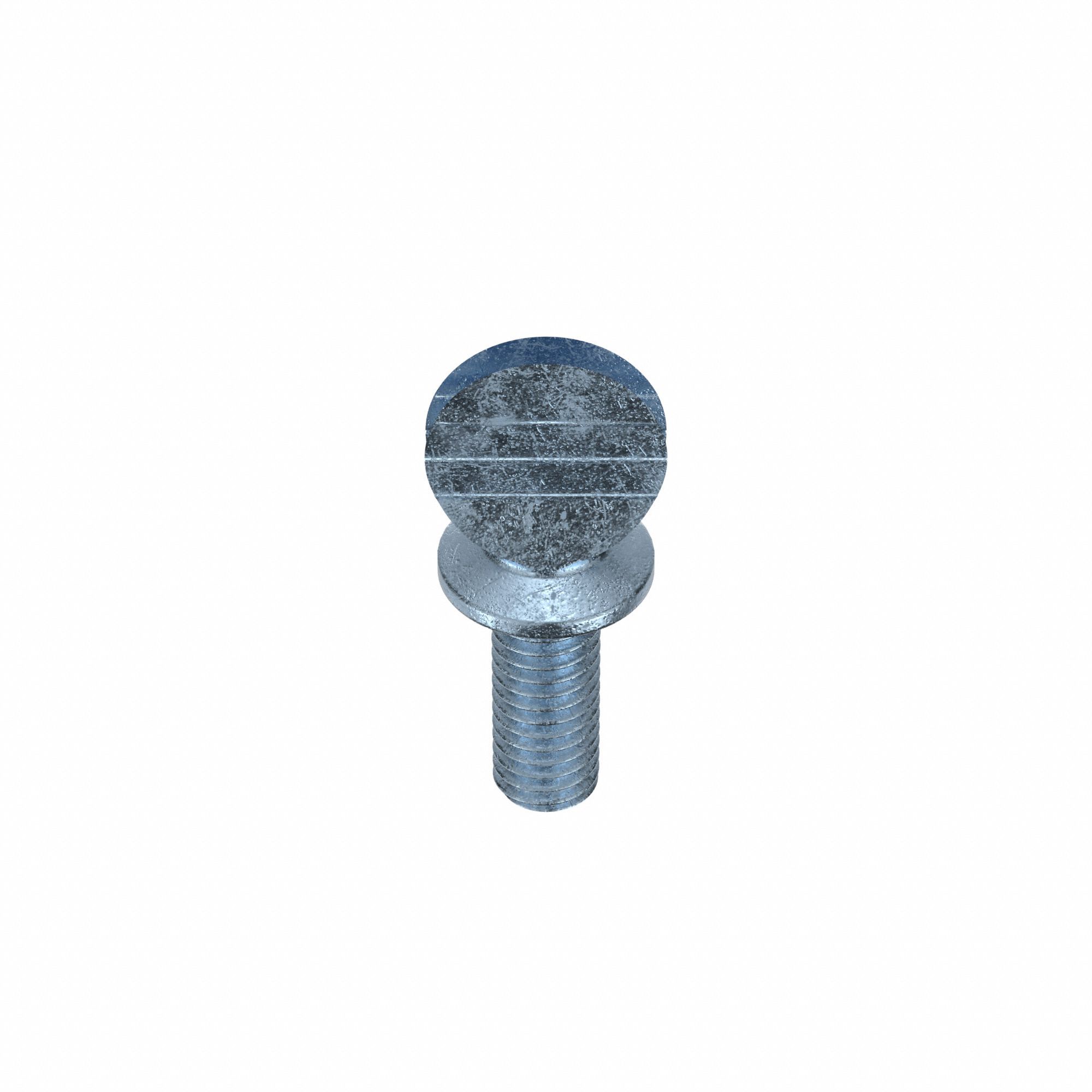 Thumb Screw: 3/8"-16 Thread Size, 1 in Lg, Smooth, Spade, Steel, Zinc-Plated, 10 PK