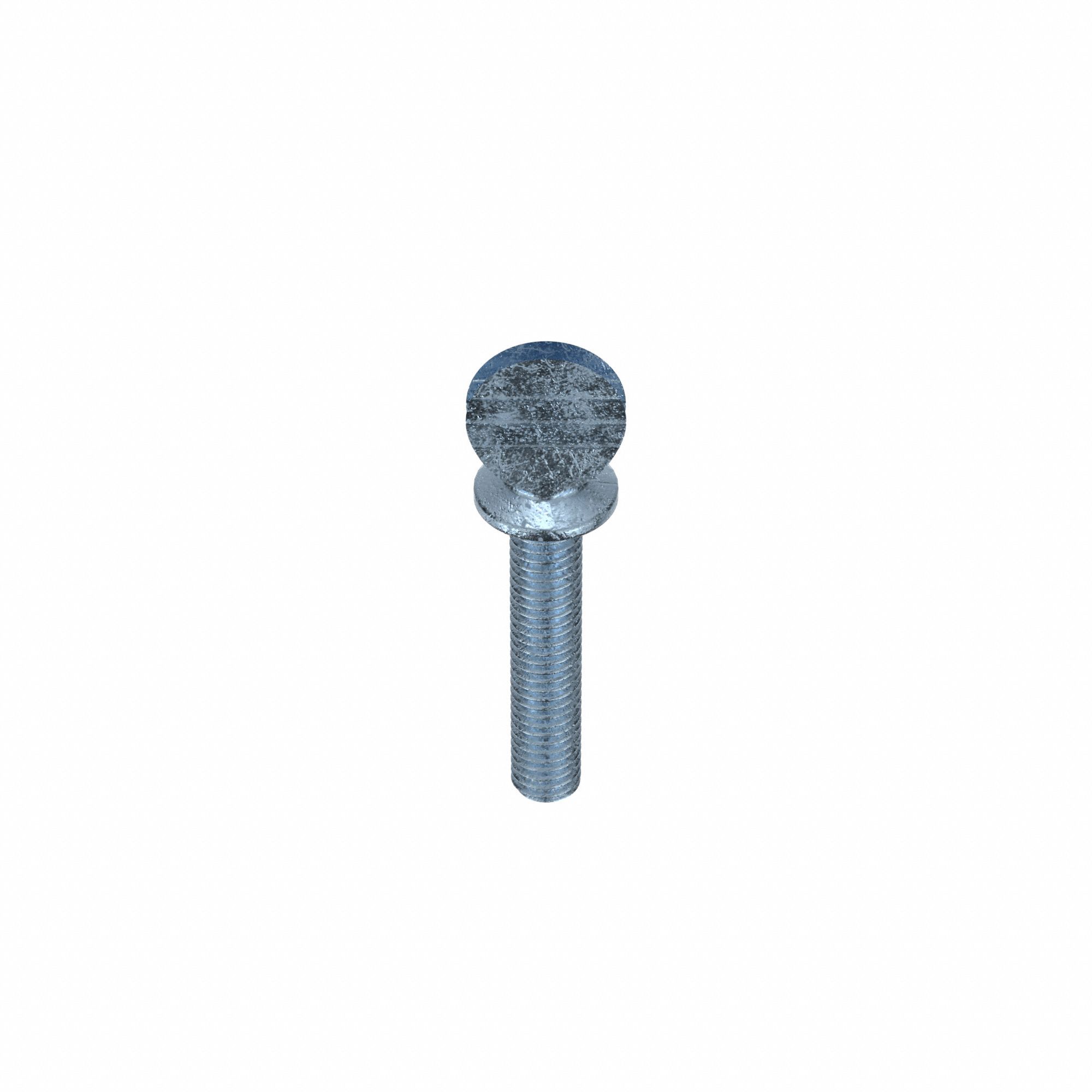 Thumb Screw: 3/8"-16 Thread Size, 2 in Lg, Smooth, Spade, Steel, Zinc-Plated, 10 PK